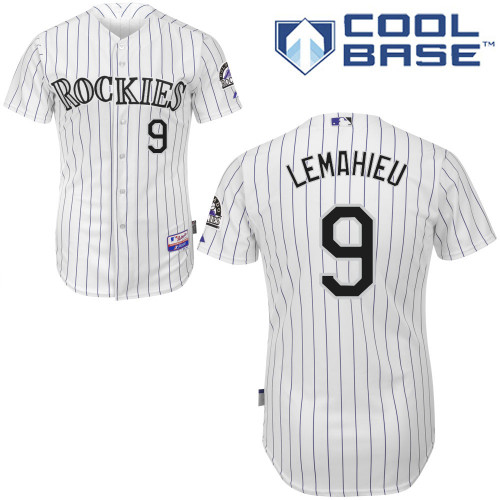 Rockies #9 DJ LeMahieu White Cool Base Stitched Youth MLB Jersey - Click Image to Close